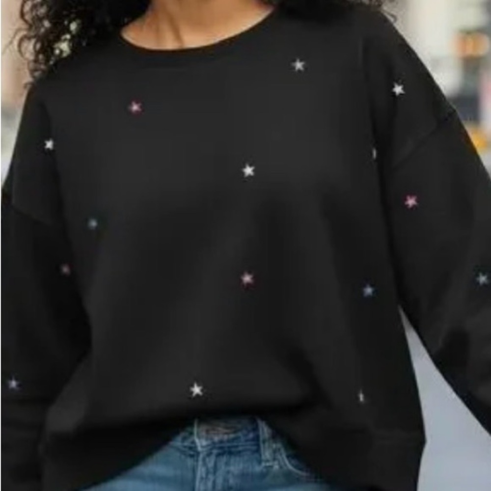 Rails Theo Star Embroidered Sweatshirt
